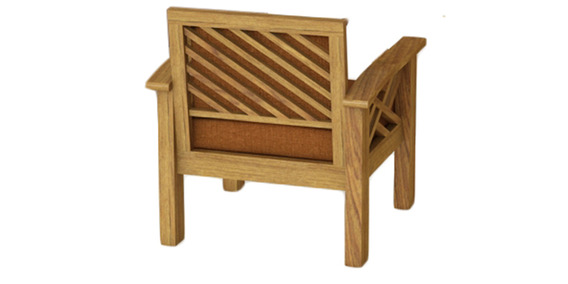 Hamilton Sofa Set in Natural Teak Finish